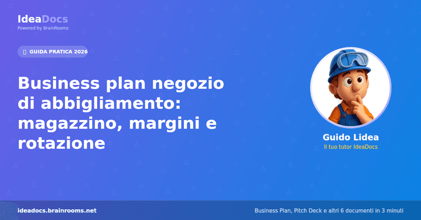 Business plan negozio di abbigliamento: magazzino, margini e rotazione